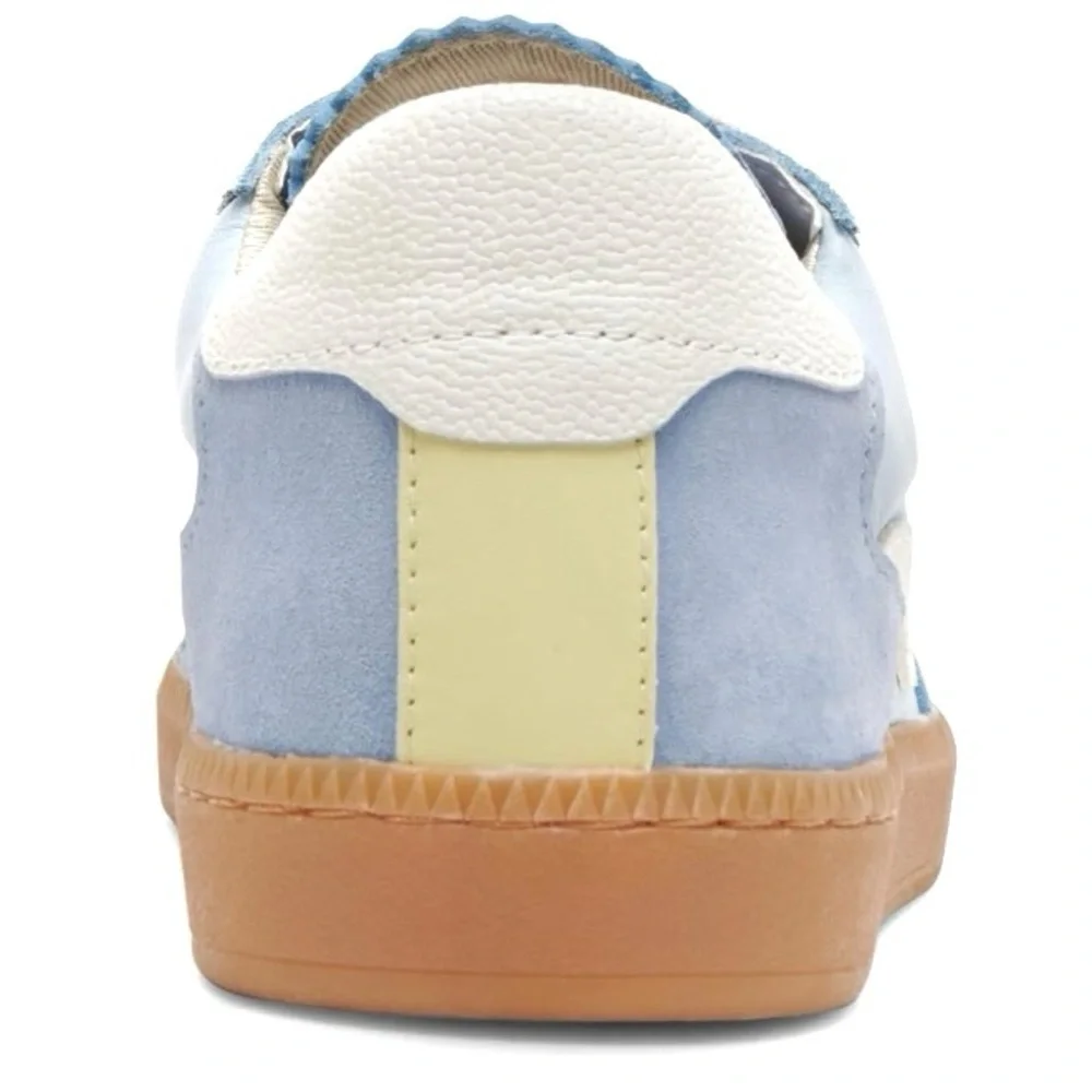 Dolce Vita Notice Women’s Baby Blue Suede Low Top Lace Up Shoes Sneakers Size 8